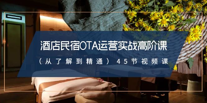 酒店民宿-OTA运营实战高阶课（从了解到精通）45节视频课-战狼项目网