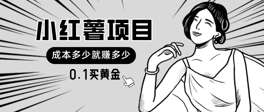 小红薯暴力项目，0.1买黄金。操作简单，日入无上限，可无限扩大。-战狼项目网