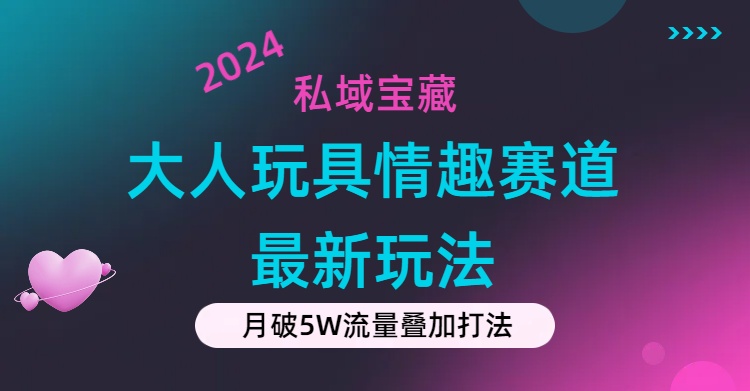 私域宝藏：大人玩具情趣赛道合规新玩法，零投入，私域超高流量成单率高-战狼项目网