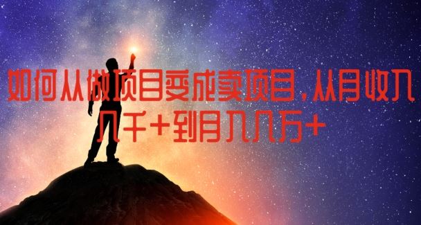 如何从做项目变成卖项目，从月收入几千到月入几万【揭秘】 – 战狼项目网_分享创业资讯_最新网络项目资源-战狼项目网
