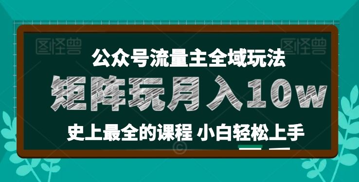 麦子甜公众号流量主全新玩法，核心36讲小白也能做矩阵，月入10w+ – 战狼项目网_分享创业资讯_最新网络项目资源-战狼项目网