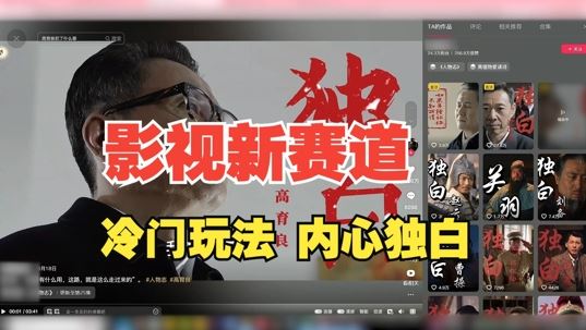 最新影视解说玩法，人物独白，30天涨粉24万+，全流程拆解【揭秘】 – 战狼项目网_分享创业资讯_最新网络项目资源-战狼项目网