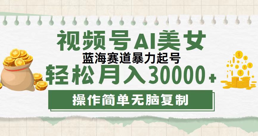 视频号AI美女跳舞，轻松月入30000+，蓝海赛道，流量池巨大，起号猛，无… – 战狼项目网_分享创业资讯_最新网络项目资源-战狼项目网