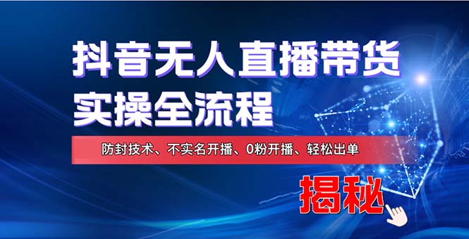 在线赚钱新途径：如何用抖音无人直播实现财务自由，全套实操流程，含… – 战狼项目网_分享创业资讯_最新网络项目资源-战狼项目网