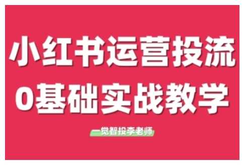 小红书运营投流，小红书广告投放从0到1的实战课，学完即可开始投放 – 战狼项目网_分享创业资讯_最新网络项目资源-战狼项目网