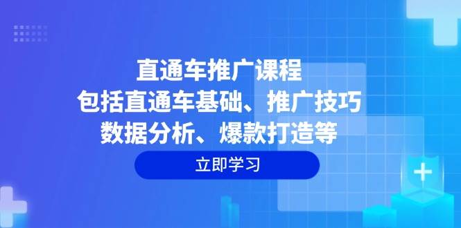 直通车推广课程：包括直通车基础、推广技巧、数据分析、爆款打造等 – 战狼项目网_分享创业资讯_最新网络项目资源-战狼项目网
